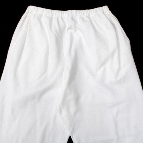 COMOLI コモリ 24SS 製品染 裏毛 パンツ 2 ホワイト : unstitch Yahoo
