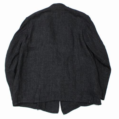 COMOLI コモリ 22SS リネン スタンドカラージャケット 2 ブラック