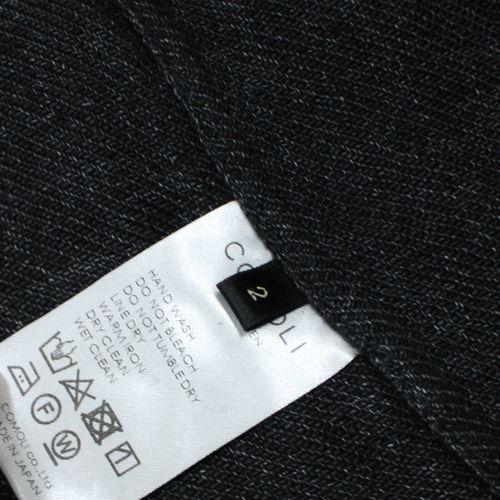 COMOLI コモリ 22SS リネン スタンドカラージャケット 2 ブラック