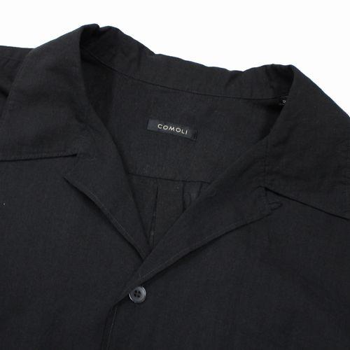 COMOLI コモリ 25SS KHADIコットン 半袖オープンカラーシャツ 2