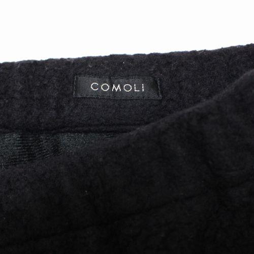 COMOLI コモリ 22AW ウールフリース トラックパンツ 2 ネイビー