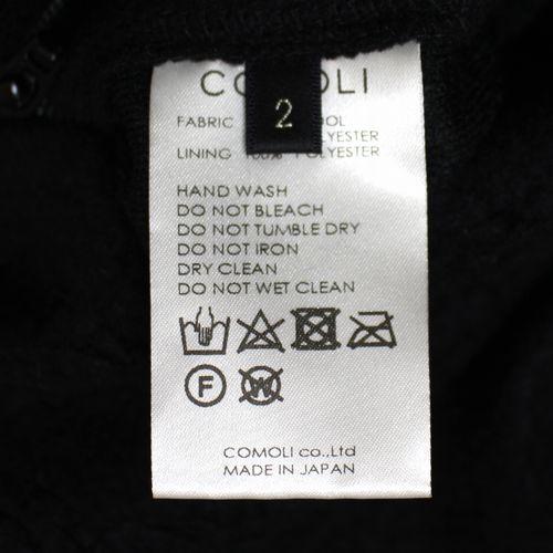 COMOLI コモリ 22AW ウールフリース トラックパンツ 2 ネイビー