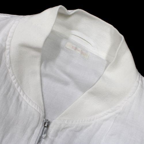 COMOLI コモリ 23SS リネンWクロス ジップブルゾン 2 ホワイト