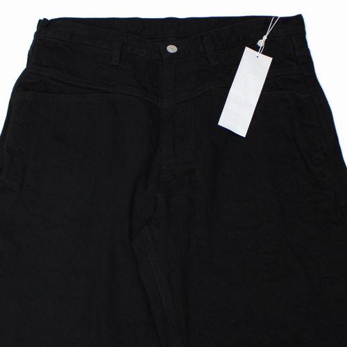 COMOLI コモリ 25AW ブラックデニム テーパードパンツ 2 ブラック