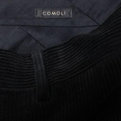 COMOLI コモリ 24AW コーデュロイ パイプドステムパンツ 2 ブラック
