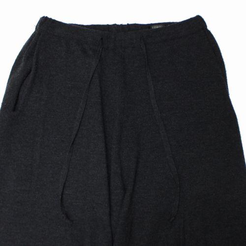 COMOLI コモリ 24SS ウール和紙 ニットパンツ 1 チャコール : unstitch