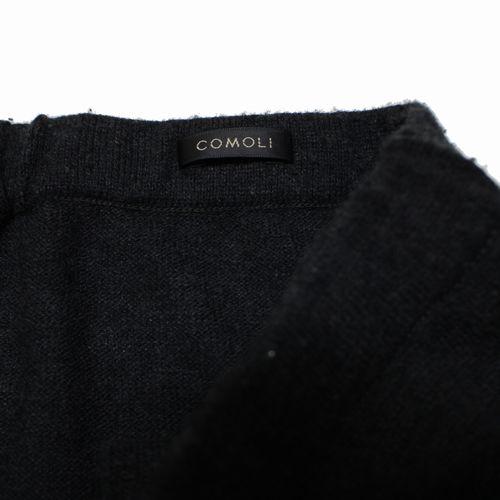 COMOLI コモリ 24SS ウール和紙 ニットパンツ 1 チャコール : unstitch