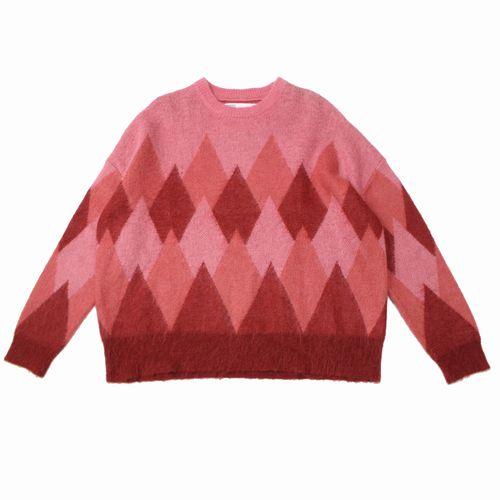 トップス DAIRIKU Argyle Mohair Pullover Knit