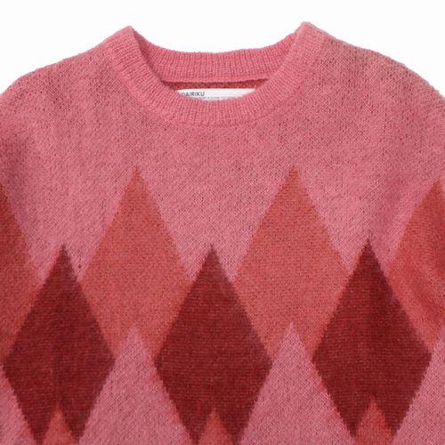 DAIRIKU ダイリク 22AW Argyle Mohair Pullover Knit アーガイルモヘア 