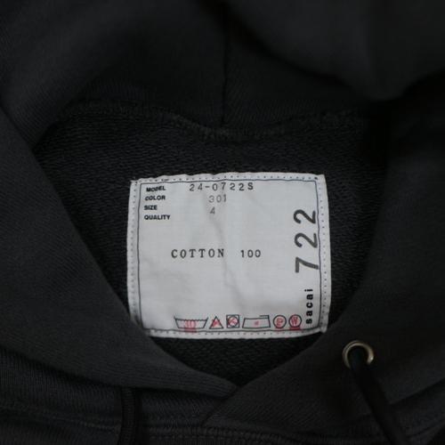 sacai サカイ 24SS KNOW FUTURE Hoodie パーカー 4 グレー : unstitch