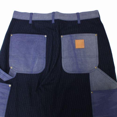 KHOKI コッキ 25AW Vintage-effect work pants パンツ 2 ネイビー