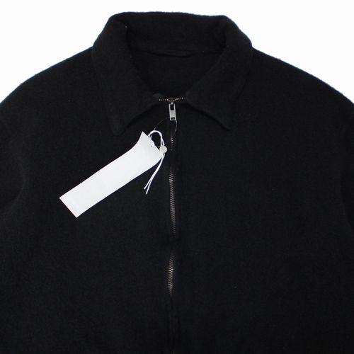 COMOLI コモリ 25AW 縮絨ウール ジップショートジャケット 2 ブラック