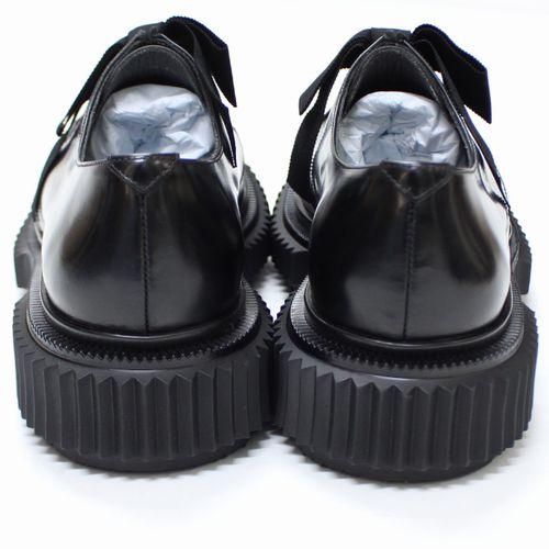 UNDERCOVER × ADIEV 25AW リボンレザーローファー 43 ブラック