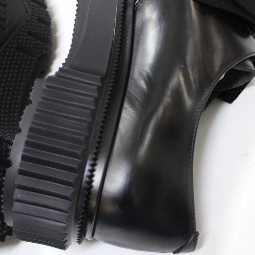 UNDERCOVER × ADIEV 25AW リボンレザーローファー 43 ブラック