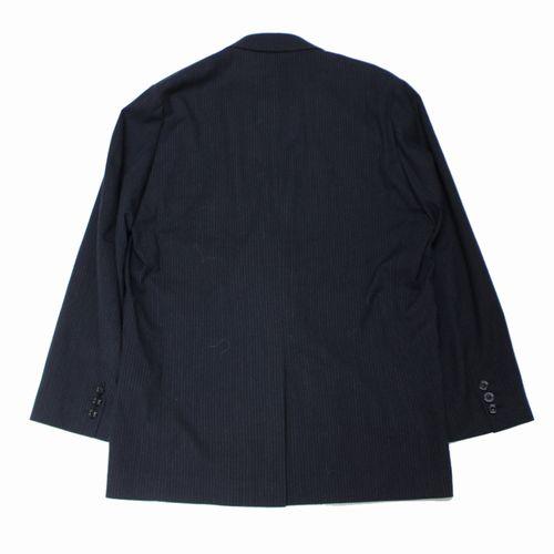 ULTERIOR アルテリア 25SS SILK WOOL STRIPED OX DB JKT シルク ウール