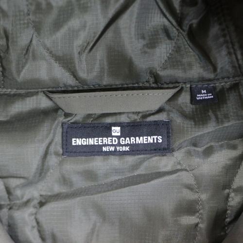 GU × ENGINEERED GARMENTS 25AW パデッドシェルパーカ by EG M カーキ