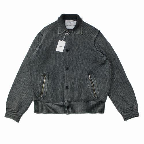DAIRIKU ダイリク 25AW Vintage Dyed Knit Jacket ニットジャケット S
