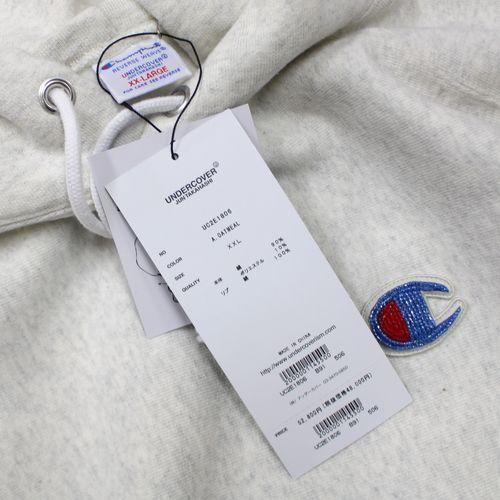 新品タグ付 25AW アンダーカバー×チャンピオン パーカーXXL UNDERCOVER × Champion アンダーカバー 25AW 11.5oz CP裏毛ビーズ刺繍