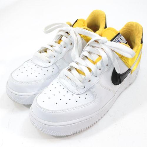 NIKE エアフォース1 ホワイト/イエロー NIKE AIR FORCE 1 07 LV8 ナイキ エアフォース1 US7(25cm) ホワイト