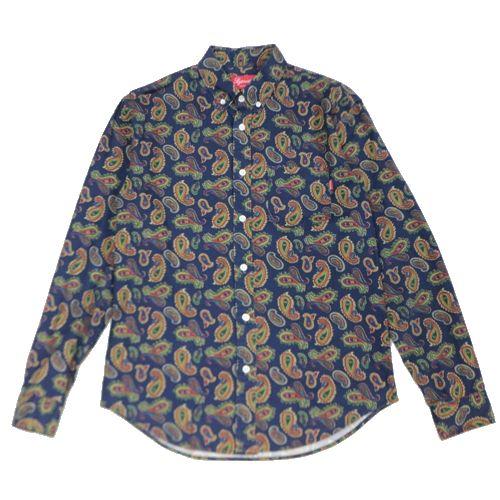Supreme シュプリーム 13AW Paisley Shirt ペイズリーシャツ S