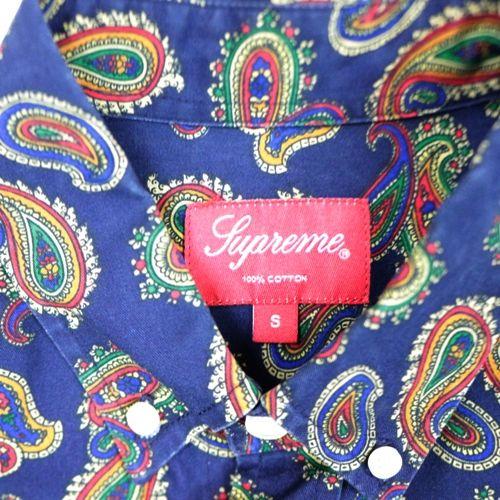 Supreme シュプリーム 13AW Paisley Shirt ペイズリーシャツ S