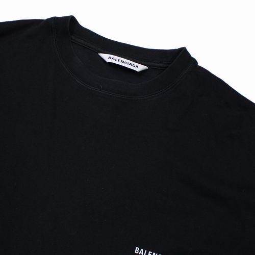 Balenciaga ロゴプリント Tシャツ ブラック BALENCIAGA バレンシアガ ロゴプリント Tシャツ XL ブラック