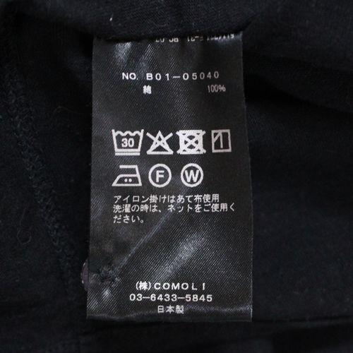 COMOLI コモリ 25SS ジャージ コモリシャツ 3 ブラック : unstitch