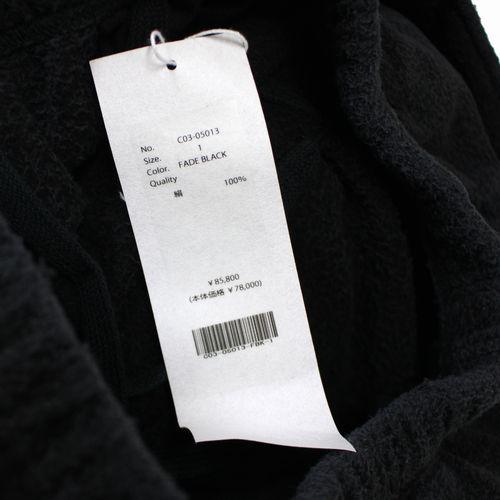 COMOLI コモリ 25AW フリース ドローストリングパンツ 1 ブラック