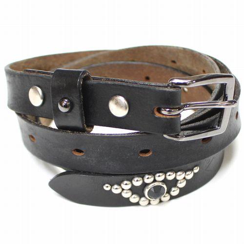 SPREAD PIRATES スタッズベルト　WOLF'S HEAD 風 WOLF'S HEAD CROSS BONE STUDS BELT クロスボーンスタッズベルト