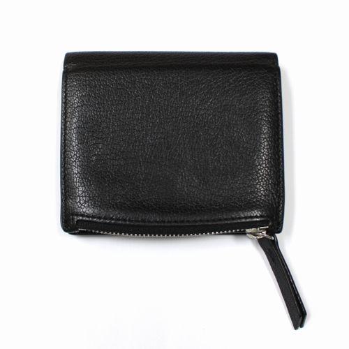 メゾンマルジェラ 4ステッチ フリップフラップ 二つ折り財布 黒 レザー 本革 Maison Margiela11 メゾンマルジェラ 11 4ステッチ フリップフラップ