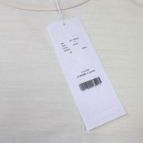 【COMOLI】24ssサマーウールTシャツecru サイズ2 COMOLI コモリ 24SS サマーウール 半袖Tシャツ 2 エクリュ : unstitch