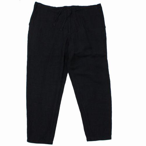 COMOLI 2019ss ヴィスコースリネンテーパードパンツ size:2 COMOLI コモリ 19SS ヴィスコースリネン テーパードパンツ 2 ブラック