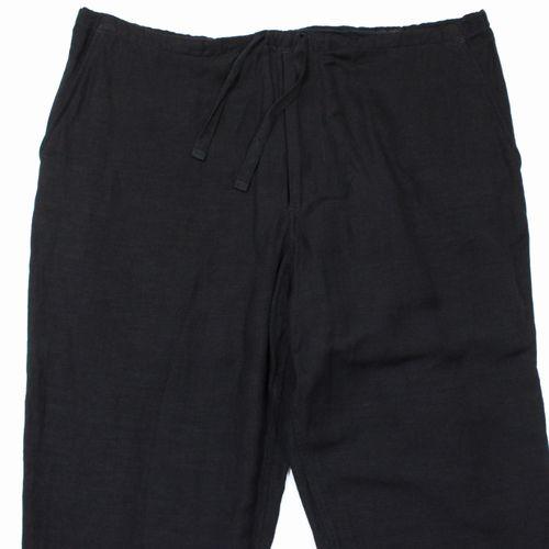COMOLI 2019ss ヴィスコースリネンテーパードパンツ size:2 COMOLI コモリ 19SS ヴィスコースリネン テーパードパンツ 2 ブラック