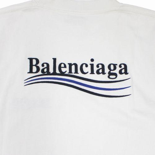 【新品タグ付き】バレンシアガ Tシャツ XS 刺繍ロゴ BALENCIAGA バレンシアガ 21SS キャンペーンロゴ刺繍 Tシャツ XS
