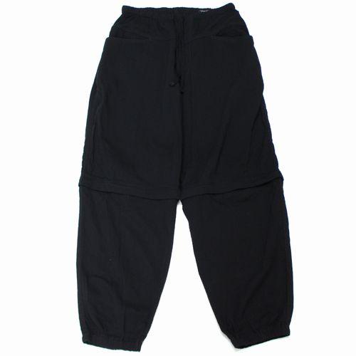 COMOLI コモリ 26SS オックス コンバーティブルパンツ 1 ブラック
