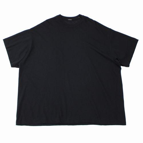 COMOLI コモリ 26SS コットンメッシュ 半袖Tシャツ 3 ブラック
