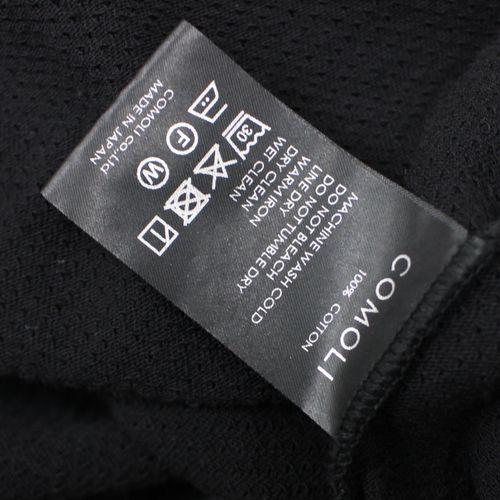 COMOLI コモリ 26SS コットンメッシュ 半袖Tシャツ 3 ブラック