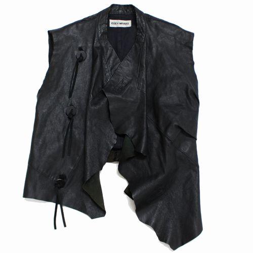 ISSEY MIYAKE イッセイ ミヤケ 1998AW Vintage レザー ベスト M 