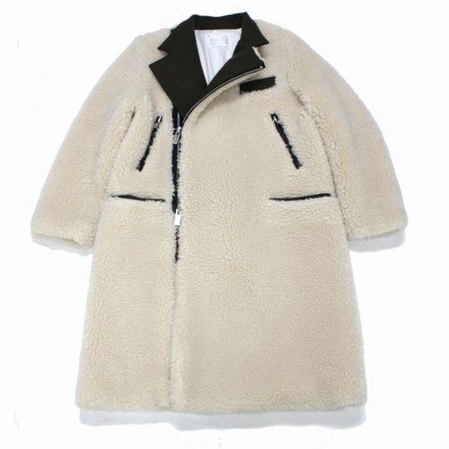 sacai サカイ 20AW ドッキングボアコート 1 オフホワイト : unstitch  