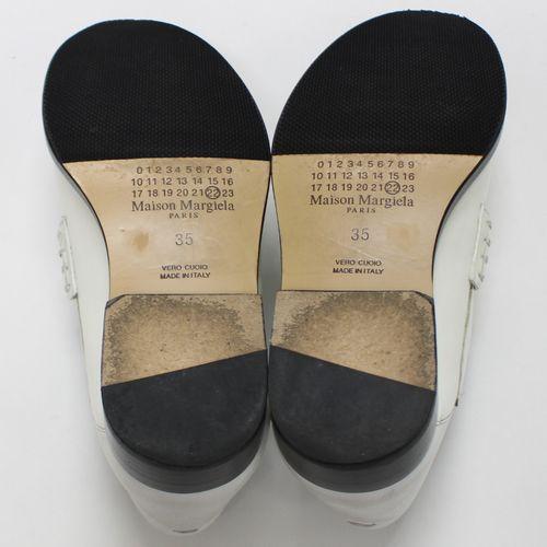 Maison Margiela 22 メゾン マルジェラ レザー ローファー 35 ホワイト 