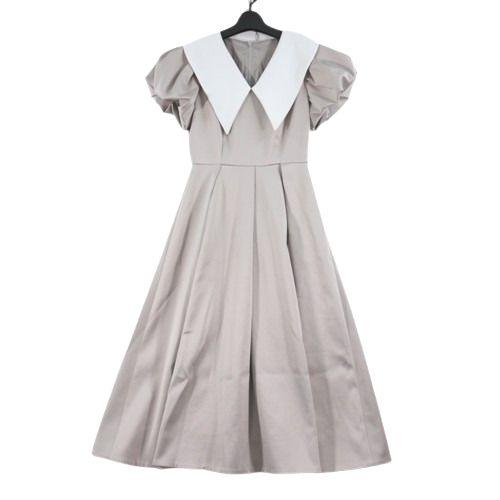 スナイデル snidel ボリュームフレアワンピース