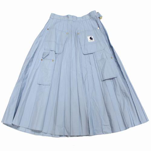 新品本物sacai×carhartt WIP Pleated Skirtスカート Sacai × Carhartt WIP サカイ 23AW Pleated Skirt プリーツスカート 1
