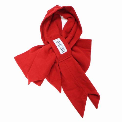 HEIHEI ヘイヘイ リボンマフラー レッド : unstitch Yahoo!店 - 通販