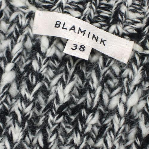 BLAMINK ブラック　カシミヤ 長袖ニット 38 BLAMINK ブラック カシミヤ 長袖ニット 38 BLAMINK ブラック カシミヤ