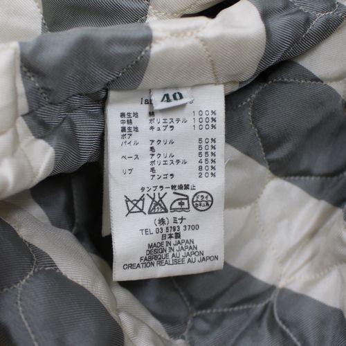 minaperhonen ミナペルホネン 15AW land puzzle コート 40 ベージュ