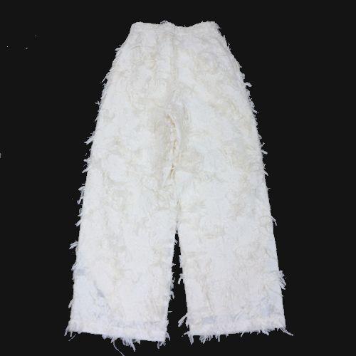 MAISON SPECIAL メゾンスペシャル 24AW Cut Fringe Jacquard Pants