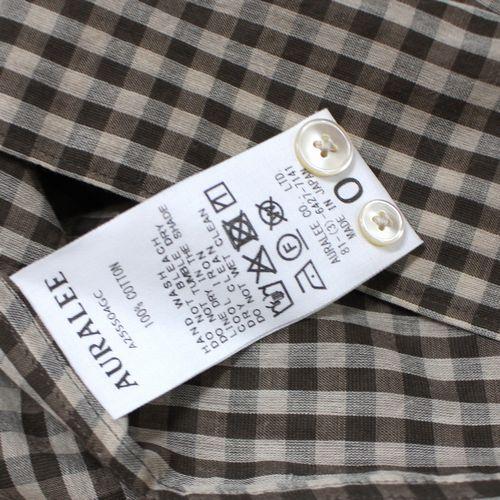 AURALEE オーラリー 25SS AIRY LIGHT COTTON CHECK BIG チェックシャツ