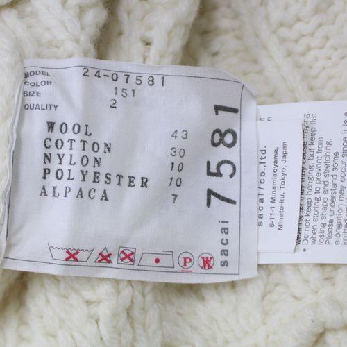 Sacai サカイ 24AW Patchwork Knit Blouson パッチワークニット