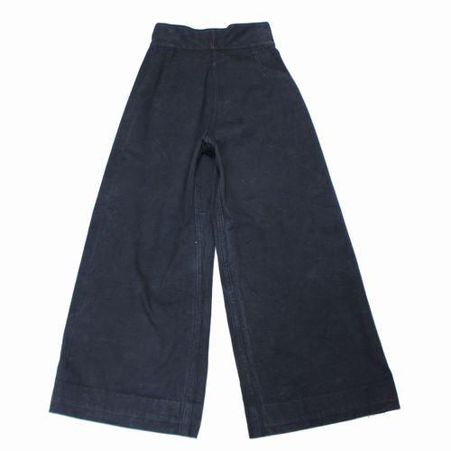 フミカウチダ CANVAS HIGH WAIST SAILOR PANTS