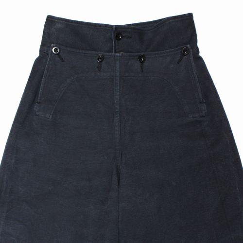 フミカウチダ CANVAS HIGH WAIST SAILOR PANTS